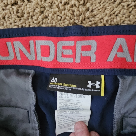 Under Armour navy cargo shorts. - Picture 3 of 7